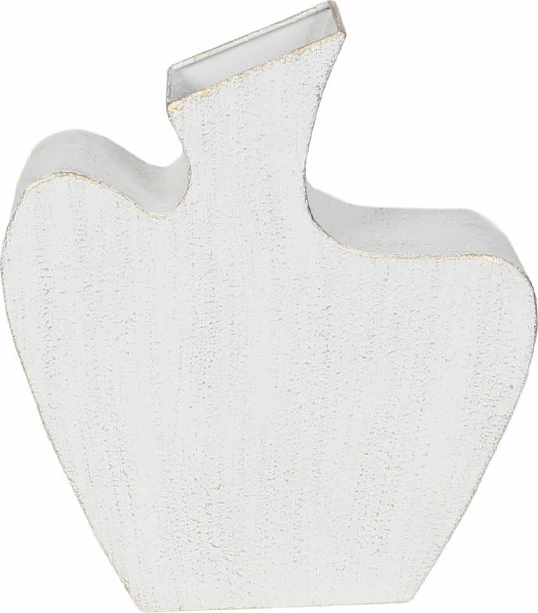 Vazo NIRA, metalike, e bardhë, 26.5x8x30cm