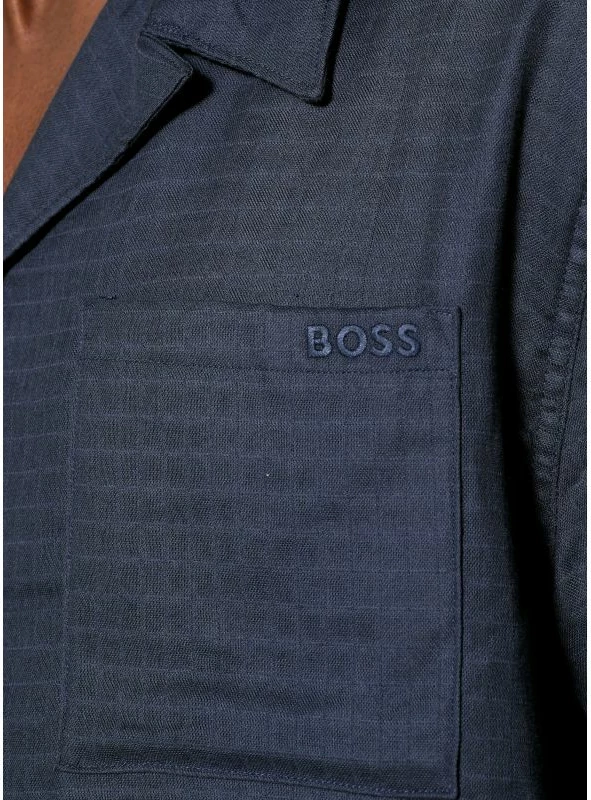 Këmishë plazhi Boss, blu