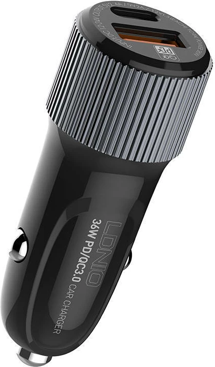 Karikues për veturë Ldnio 36W Dual USB Ports Fast Car charger