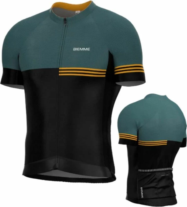 Maicë çiklizmi Biemme, meshkuj, e zezë dhe e gjelbër