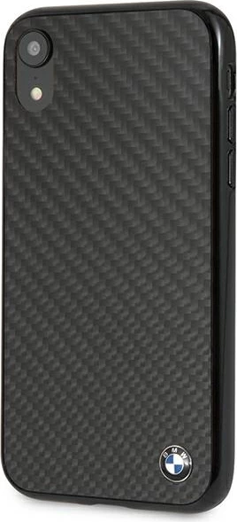 Mbështjellës BMW Signature Carbon për iPhone XR, i zi
