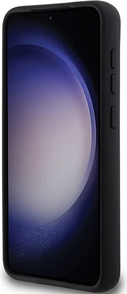 Mbështjellës Karl Lagerfeld Silicone Choupette Metal Pin për Samsung Galaxy S23+, i zi