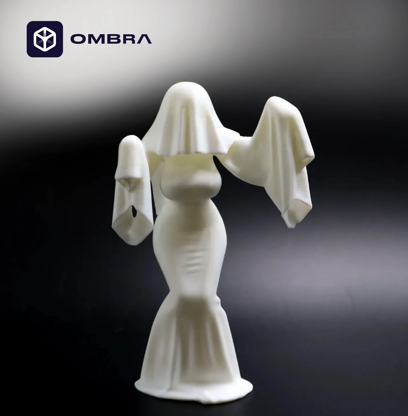 Figurë Dekorative "Statujë" (Ghost Woman) - e bardhë