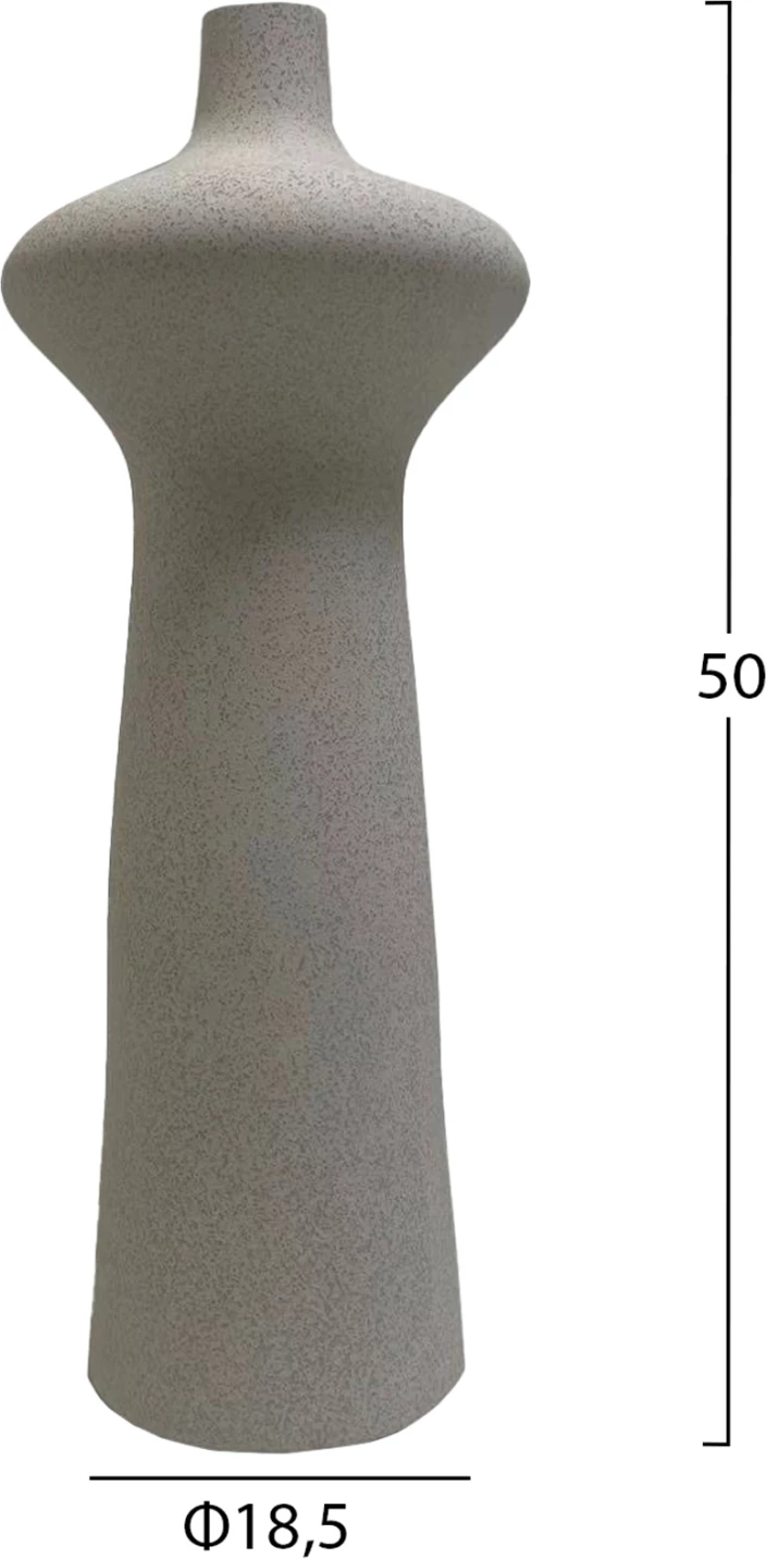 Dekor tavoline prej qeramike, ngjyrë e bardhë, FH4636.01, Φ18,8x50H cm