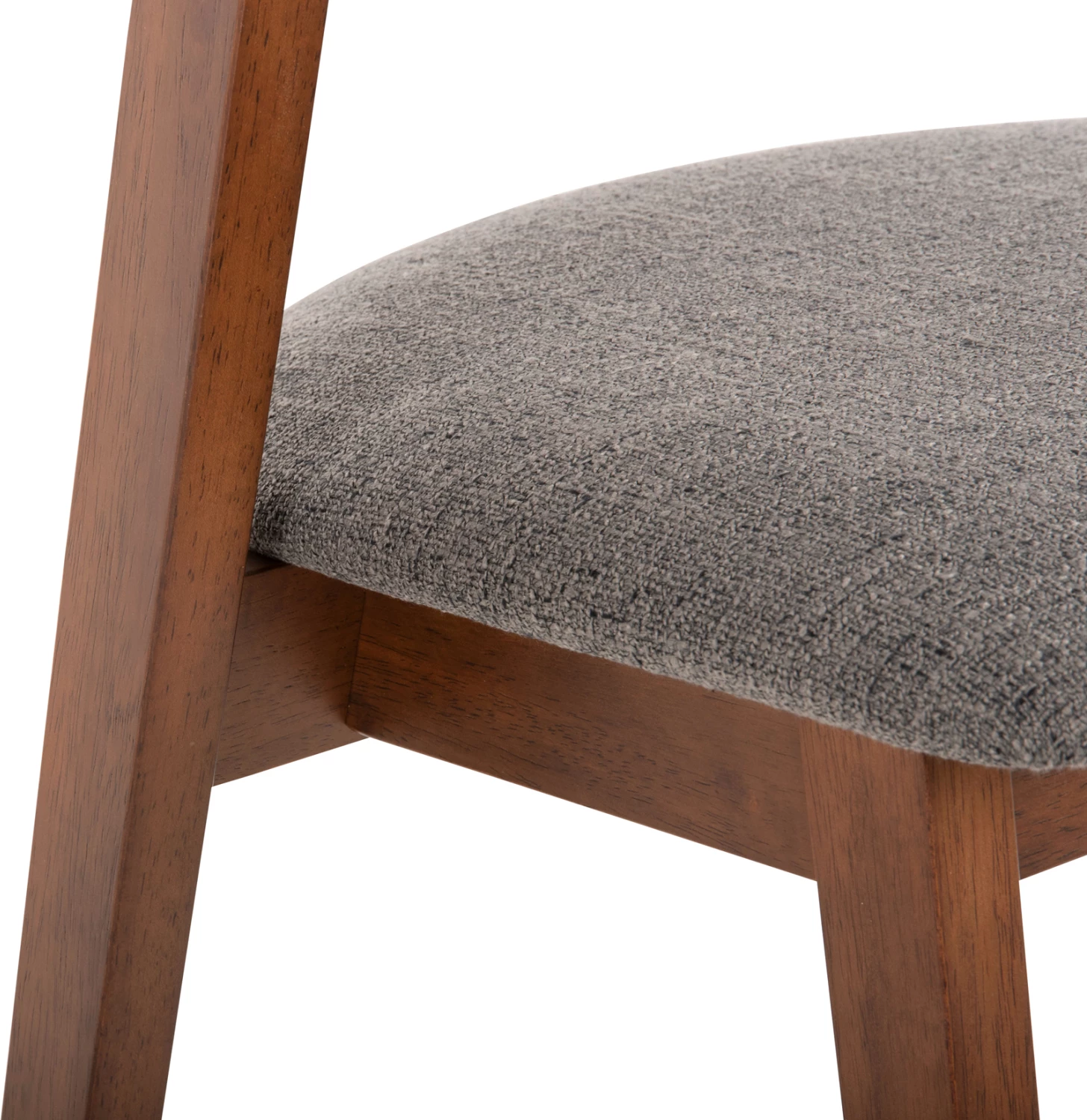 Karrige për ngrënie RIDER FH9734.01 dru gome ngjyrë arre-gri pëlhurë 59x59x83Hcm., set prej 2 copë