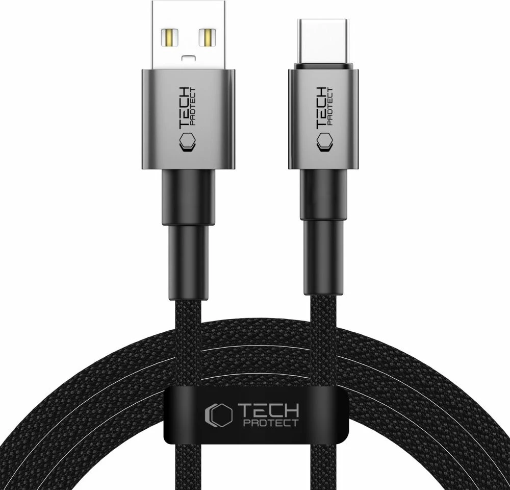 Kabllo Tech-Protect UltraBoost DNA USB-A / USB-C 200cm, Gri