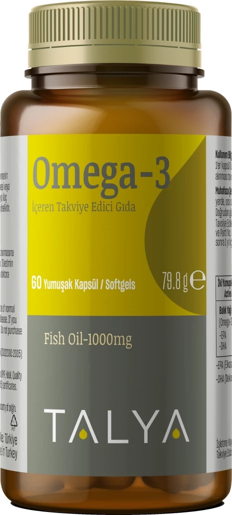 Omega 3 Fish Oil 1000 mg, 60 softgels