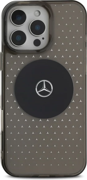 Mbështjellës Mercedes Star Pattern për iPhone 16 Pro, Zi