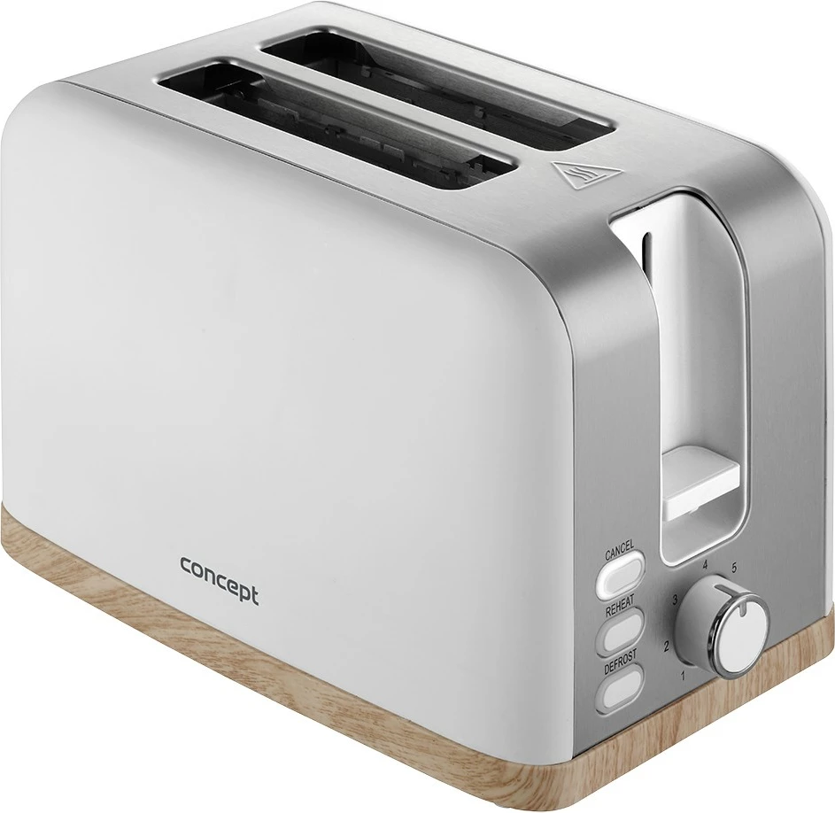 Toaster Concept Elwood TE2015, 2 feta, i bardhë