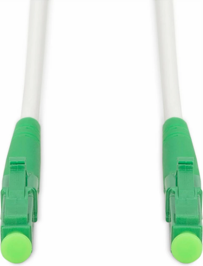 Kabllo optike Digitus LWL LC/APC në LC/APC, 10m, singlemode, e bardhë/gjelbër