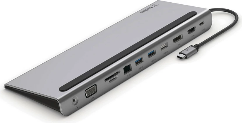 Docking station Belkin INC004BTSGY, USB-C, 11 porte, 100W, e zezë/gri