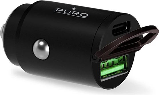 Karikues veture Puro Mini 30W, USB-C & USB-A, i zi