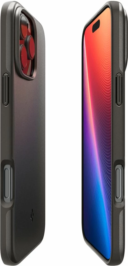Mbështjellës Spigen Thin Fit MagSafe për iPhone 16 Pro, gunmetal