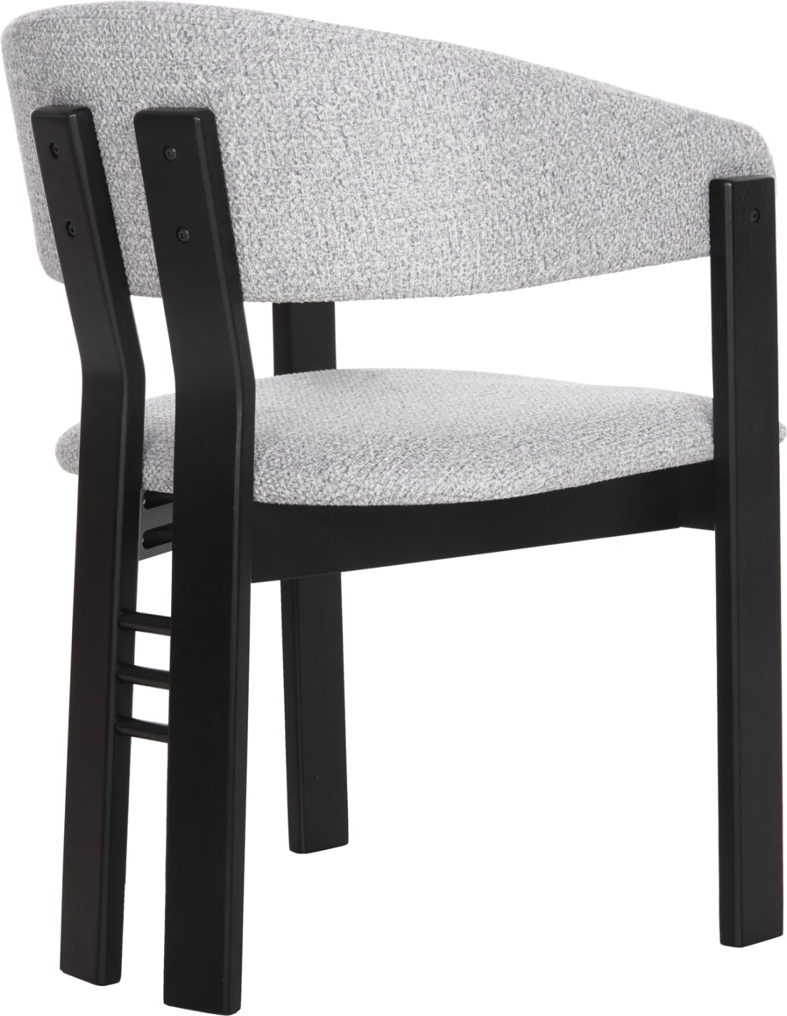 Karrige për ngrënie ZARRA FH9970.02 dru gome ngjyrë zezë-gri e lehtë 55,5x59x81,5Hcm., set prej 2 copë