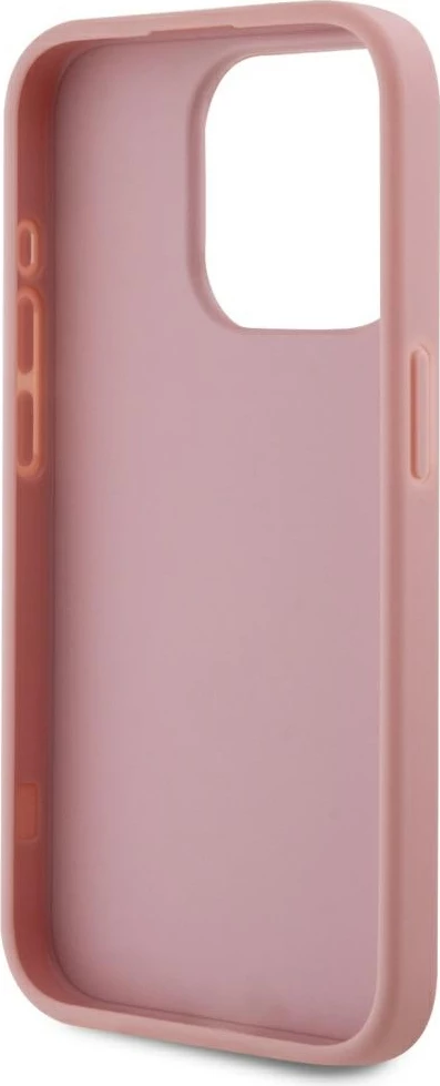 Mbështjellës Karl Lagerfeld Wrinkled Metal Signature për iPhone 15 Pro Max, Rozë