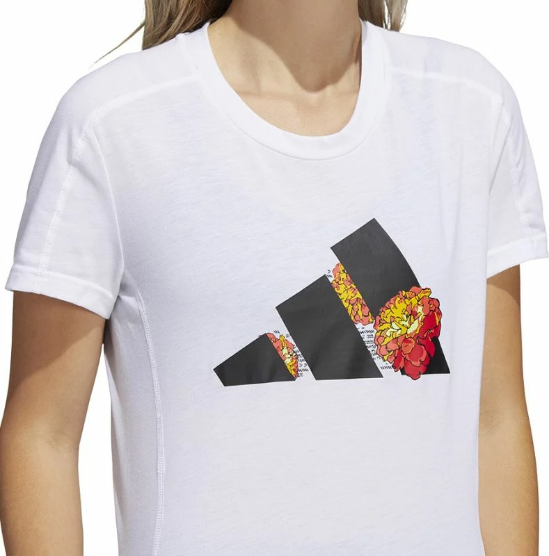 Maicë adidas për femra, e bardhë