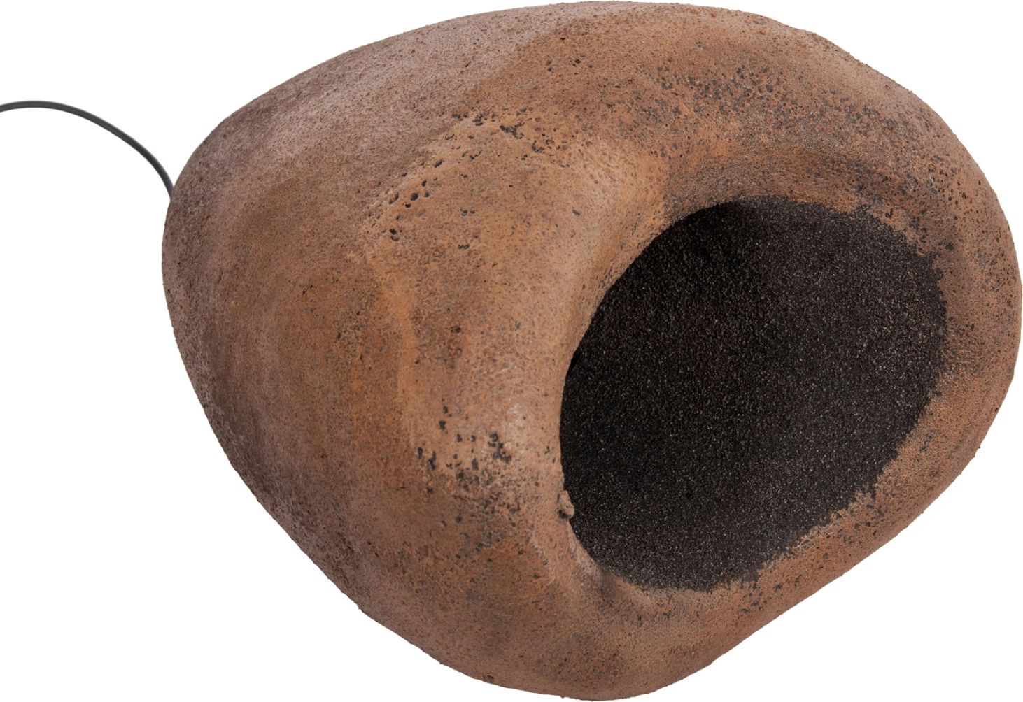 Llambë varëse tavani pamje guri STONER (S) FB94417 bezhë e errët transparente 35x27x40H cm.