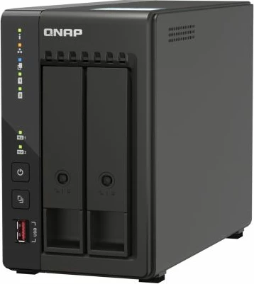 Server NAS QNAP TS-253E-8G, 2-bay/2 disqe, 8GB RAM, 2x 2.5GbE, i zi