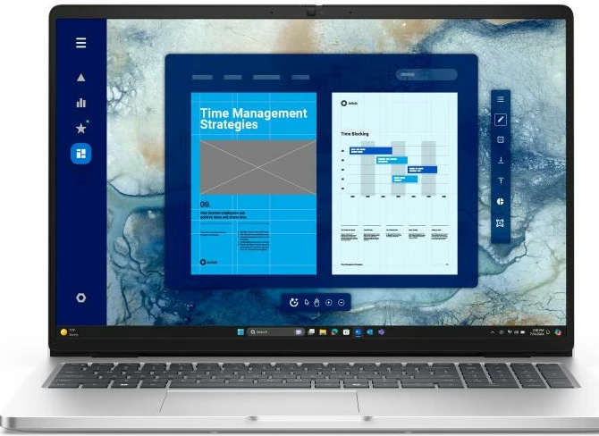 Laptop Dell Pro 16 PC16250, Intel Core Ultra 5 235U, 16GB RAM Memorje, 512GB SSD, ekran 16\", Windows 11 Pro, argjendtë
