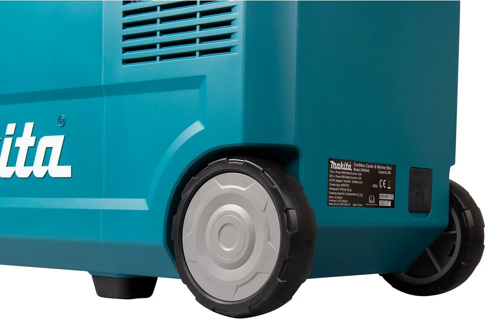 Kuti termike Makita CW004GZ 40V, portative, LED display, me rrota, zi/kaltër