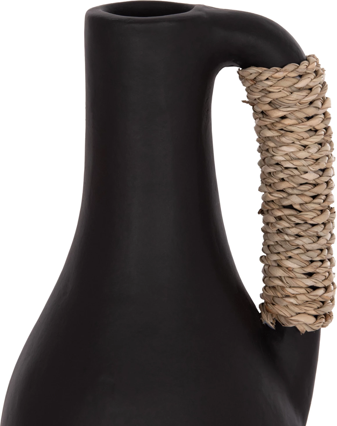 Vazo dekorative tavoline CAMMER, terrakotë e zezë, FH4687.01L, 18x39cm