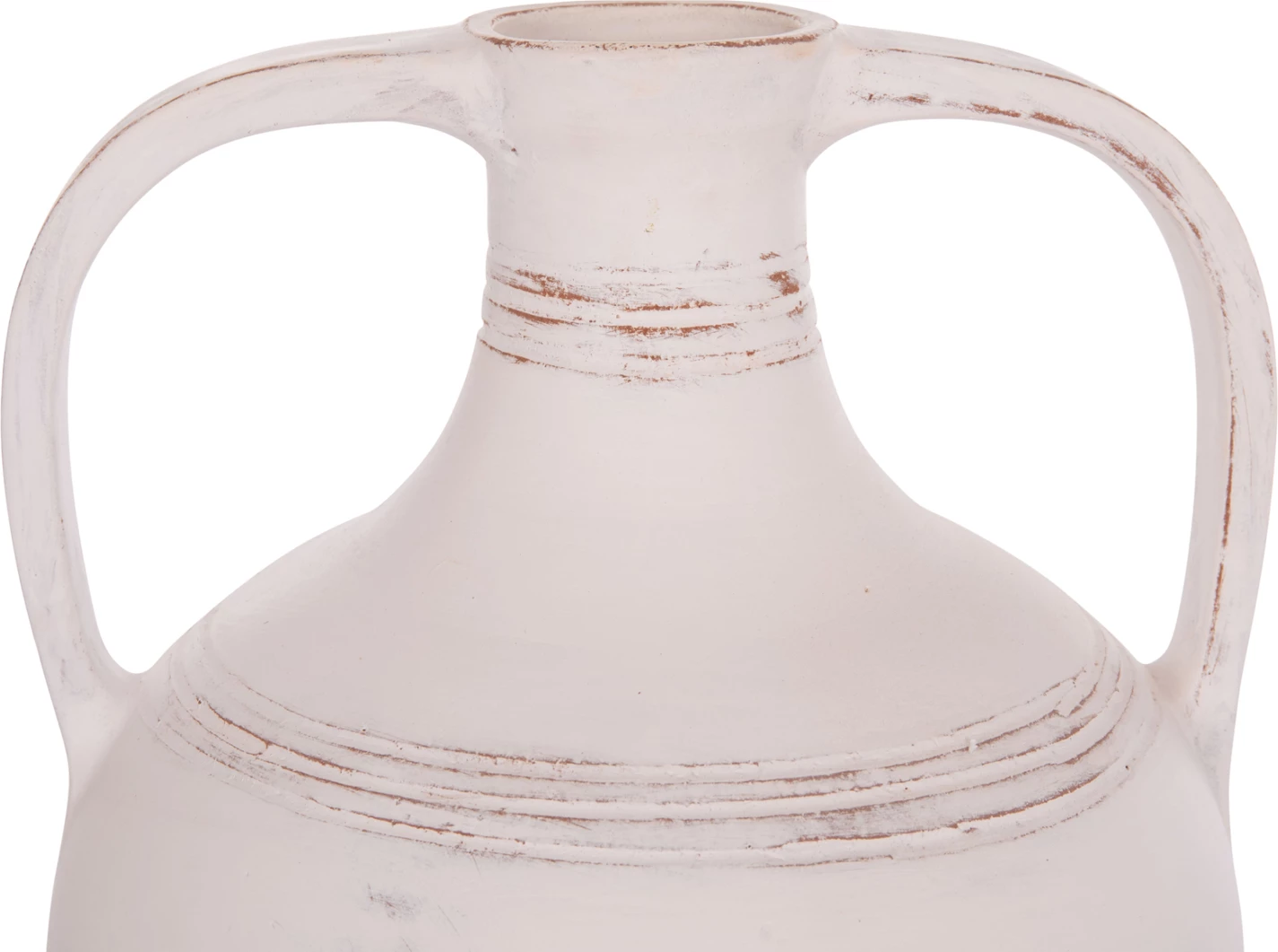 Vazo dekorative amforë, terrakotë e bardhë, FEAX FH4676.02S, 35x35x48cm