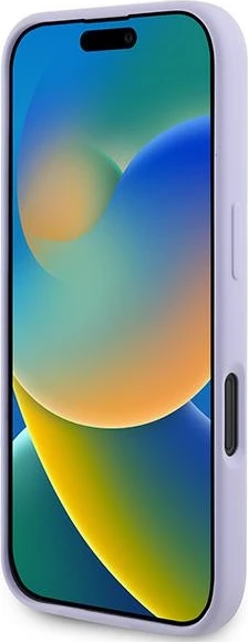 Mbështjellës Karl Lagerfeld Silicone KC Heads Ring MagSafe për iPhone 16 Plus, Vjollcë