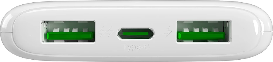 Powerbank Puro DAILY 10 PLUS 10000mAh, 2x USB-A, 1x USB-C, 22.5W, e bardhë