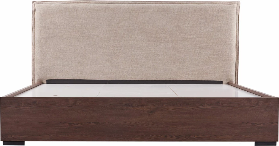 Krevat Nuez për dyshek 160x200cm, ngjyrë arre, 162x202x120