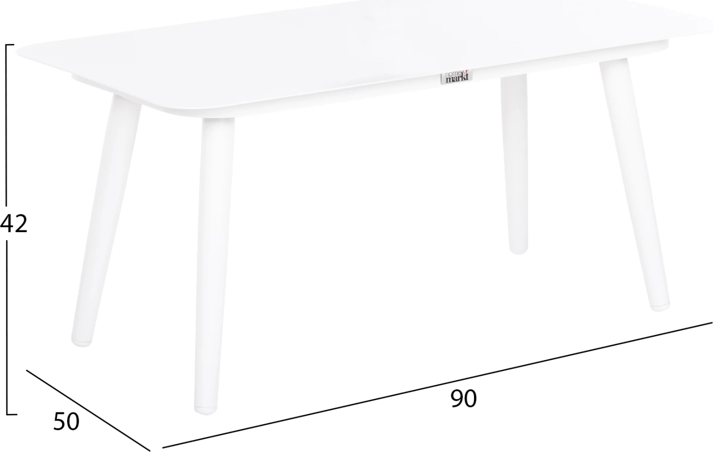 Set salloni jashtë 4 copë FREJA FH6057.01 alumin në të bardhë-PE rattan në bezhë-jastëk antracit