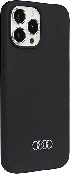 Mbështjellës Audi për iPhone 13 Pro Max 6.7", silikon, i zi