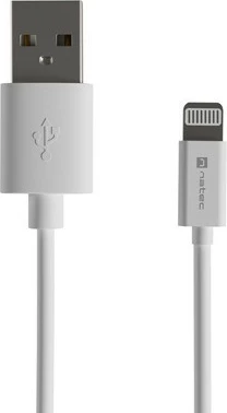 Kabllo Natec Prati USB-A në Lightning, 2m, e bardhë