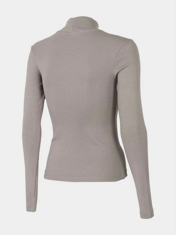 Maicë me mëngë të gjata për femra 4F, me vija