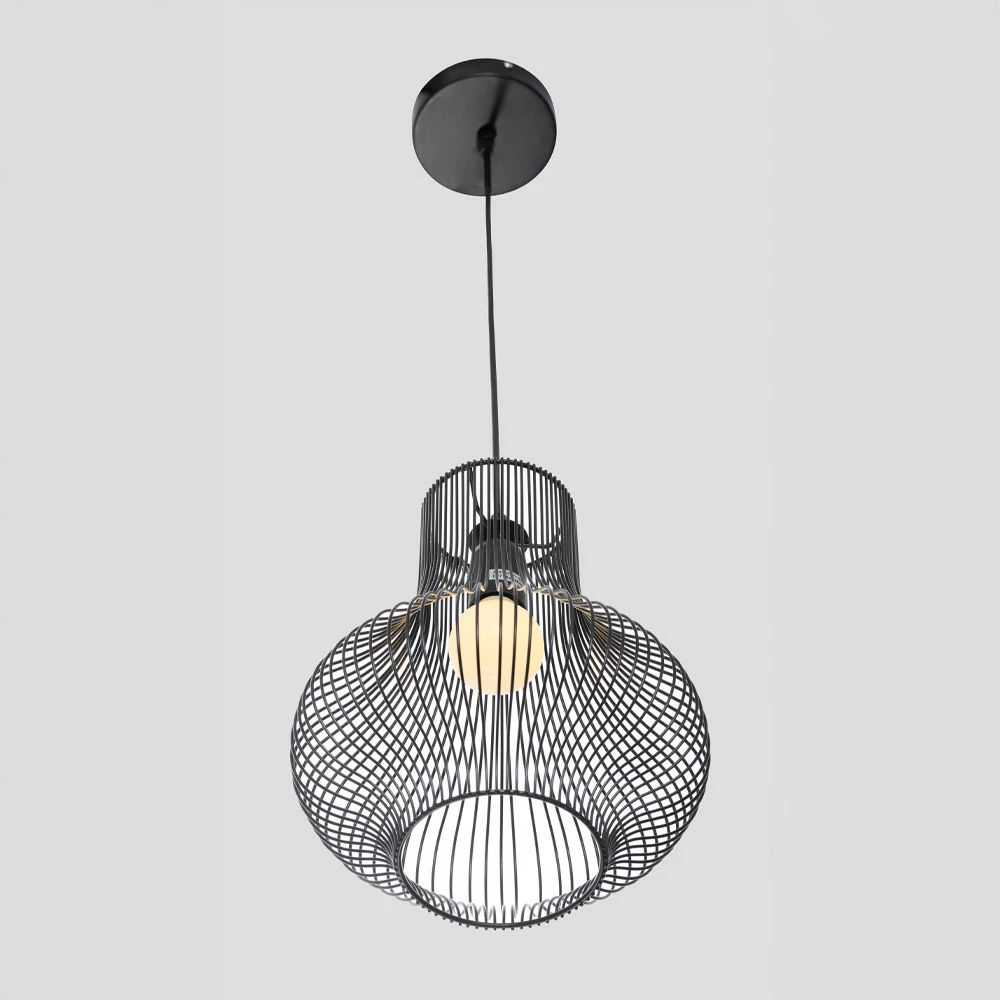 Llambë tavani NOOR, hekur i zi, 25x30.5cm