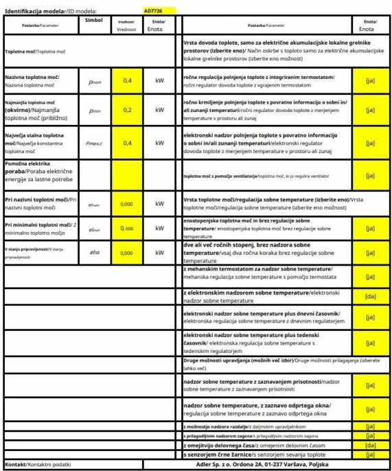 Ngrohës elektrik ADLER Simple Heater CR 7726 1500W, i zi