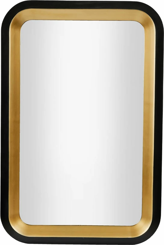 Pasqyrë Contrasto, e zezë dhe ari, 71x107cm