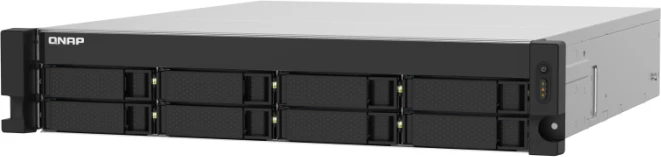 Server NAS QNAP TS-832PXU-RP-4G, 8-bay, 4GB RAM, 2x 10GbE SFP+, 2x 2.5GbE, rack 2U, PSU redundant, e zezë
