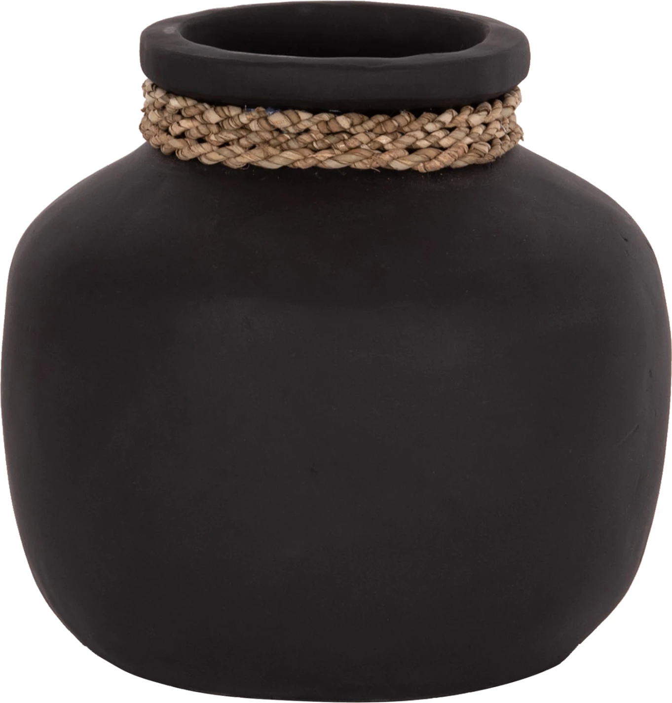 Vazo dekorative tavoline CAMMER, terrakotë, e zezë, FH4687.01S, 22x20cm