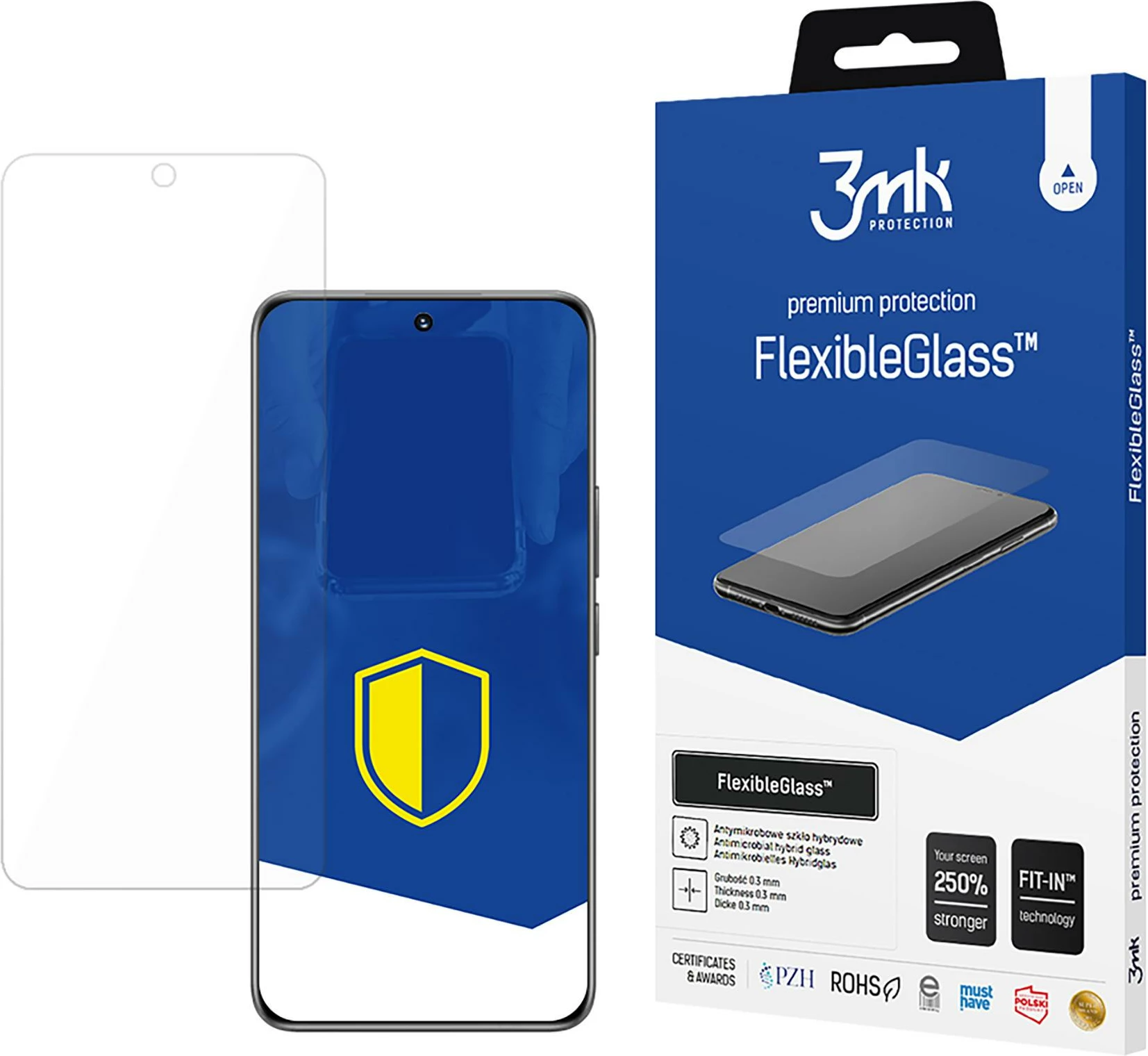 Mbrojtës ekrani Hybrid FlexibleGlass 3mk Protection për Honor 20, Transparent
