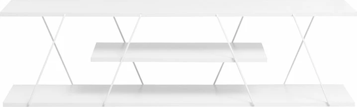 Komodë TV Tars, e bardhë, 120x30x33cm