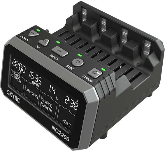 Karikues baterish SkyRC NC2200, 4 slote, AA/AAA, NiMH/NiCD, i zi