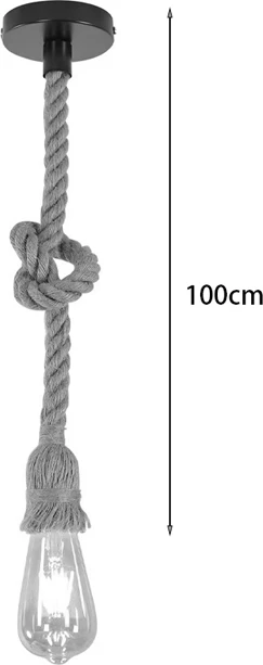 Llambë tavani Ropily metal-llitar natyral D1x100cm