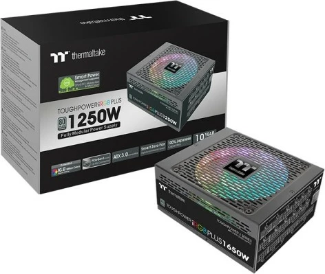 Kasë energjie Thermaltake Toughpower iRGB PLUS 1250W Titanium, modular, me dritë RGB