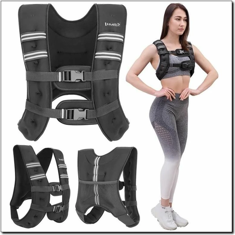 Jelek me peshë HMS, uniseks, i zi