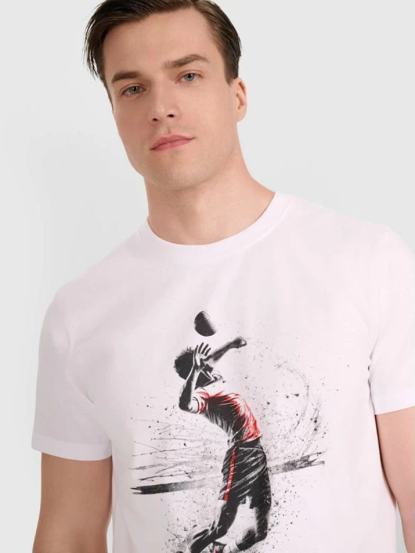 Maicë për meshkuj 4f me print volejbolli