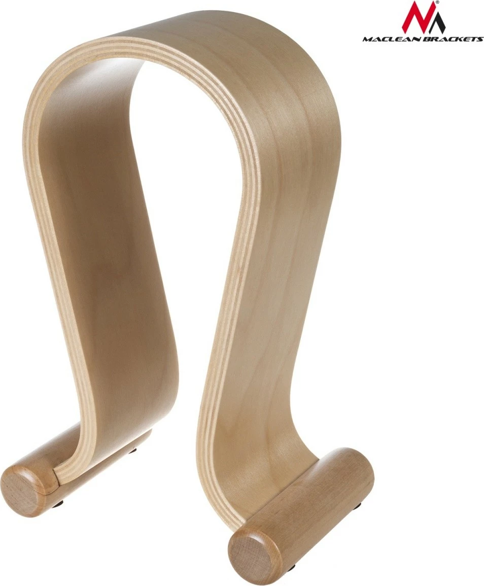 Mbajtëse kufjesh Maclean MC-815O, dru, Bezhe