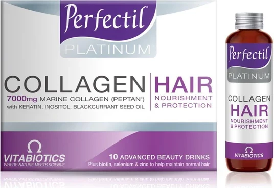 Perfectil Platinum Hair Drink – Ushqim i përqendruar për flokë të fortë dhe me shkëlqim