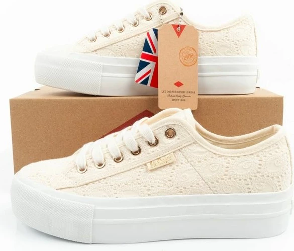 Atlete platforme për femra Lee Cooper, bezhë