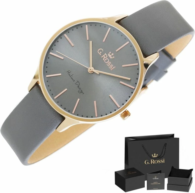 Orë dore femra G. Rossi 10317A8-1B3, gri/rozë e artë, me kuti