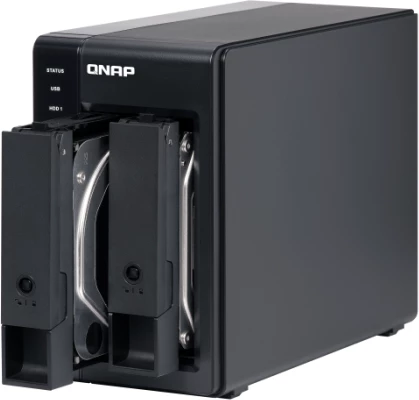 Kasë ekstensioni USB RAID QNAP TR-002, 2-bay për 2x SATA 3.5\"/2.5\", USB-C 3.2 Gen 2, e zezë